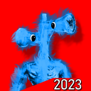 Sirenhead 3d io Blue Monster Icon