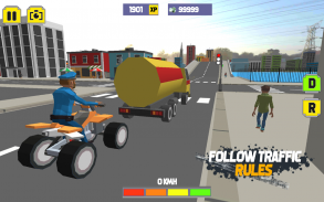 ATV QuadBike Driver Crazy Town screenshot 4