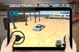 cargo train car transporter 3D screenshot 1