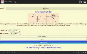 Electrical Filter Design screenshot 1