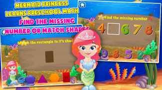 Mermaid Preschool Math Games screenshot 2