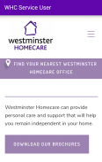 Westminster Homecare Service Users screenshot 2