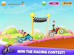 Kids Bike Racing: Colline Jeux de moto gratuit screenshot 9