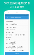 Calculadora de la Ecuación screenshot 1