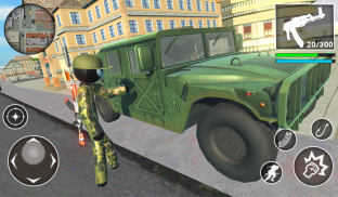 US Army Stickman Counter Rope Hero 3D screenshot 3