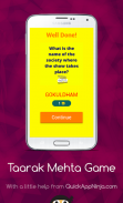 Taarak Mehta Game Quiz: TMKOC Game screenshot 1