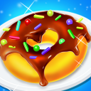 Sweet Donut Dessert Chef Maker Icon