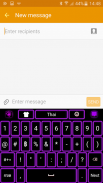 แป้นพิมพ์สีม่วงนีออน 💜 screenshot 2