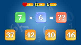 Tabela de multiplicação para crianças. Treinamento screenshot 1