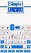 simple white go keyboard theme screenshot 6