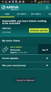 Arriva m-ticket screenshot 1