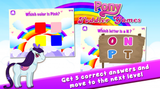 Pony Games for Toddlers screenshot 2