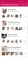 جدید خنده دار گربه برچسب مم WAStickerApps screenshot 6