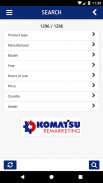 Komatsu ReMarketing Used Equip screenshot 1