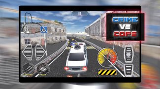 Crime vs Police - Shooting Car Racing 3D screenshot 0