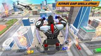 Angry Gorilla Robot Truck Game screenshot 4