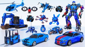 Jet Robot Car :Robot Car Games screenshot 3