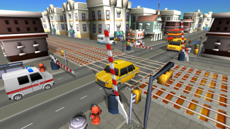 Train Road Crossy 3D Railroad screenshot 3