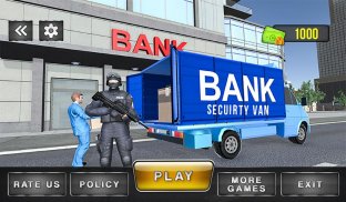 Security Van Driver USA Bank Cash Transport Sim screenshot 1