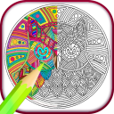 Mandala Adults Coloring Book Icon