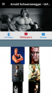 Arnold Schwarzenegger Life Story Movies Wallpapers screenshot 0