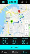 GPS 속도계 : 주행 거리계 과 속도 트래커 앱 screenshot 6