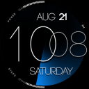 ZION Blue - digital watch face