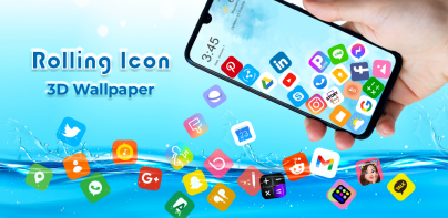 Rolling Icon - วอลเปเปอร์3มิติ