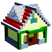 House Voxel Color by Number 3D screenshot 2