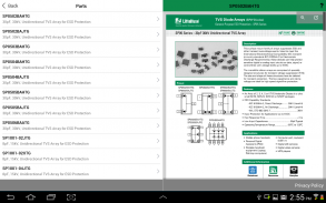 TVS Diode Array Part Selector screenshot 1