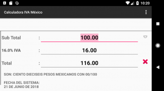 Calculadora IVA México screenshot 4