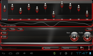 Poweramp skin Red Glow screenshot 0