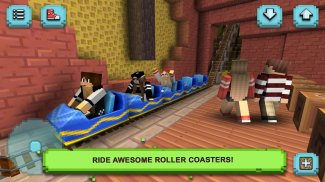 Theme Park Craft: เกมผู้สร้างสวนสนุก screenshot 0