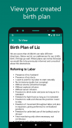 Easy Birth Plan screenshot 2