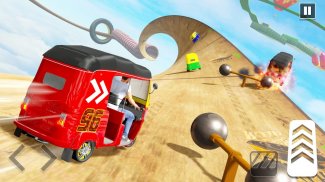 Tuk Tuk Auto Game: Stunt Games screenshot 3