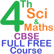 free 4th CBSE Animted-Sci&Math screenshot 1