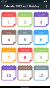 Calendar 2022 with Holiday screenshot 2