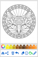 Livre coloriage animal Mandala screenshot 4