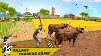 Vintage Village Bull Farm: Animal Farm Simulator screenshot 0