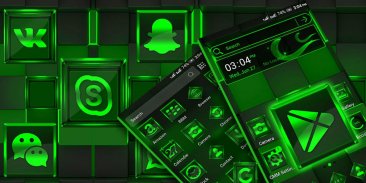 Green Light Launcher Theme screenshot 2