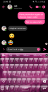 Glass PinkPurple TouchPal Skin screenshot 0