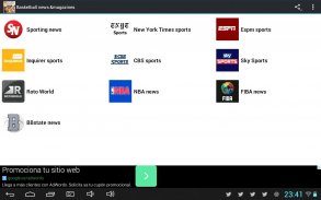 Basketball news RSS reader screenshot 2