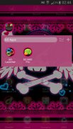 GO Launcher EX Tema Emo pink screenshot 7