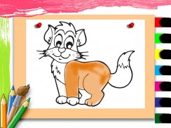 أطفال لون الحيوان ورسم متعة screenshot 7