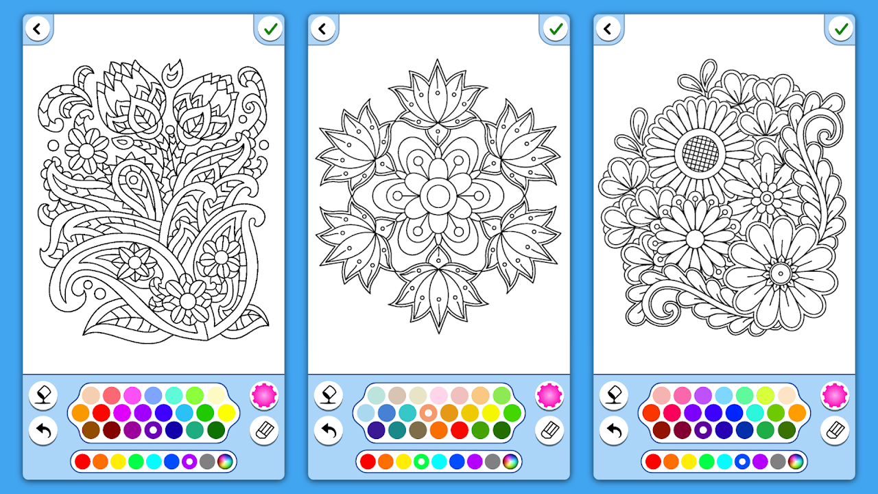 Mandala Với Những Con Số Để Tô Màu Được Vẽ Bằng Hoa Theo Phong Cách Dân  Gian Với Màu Xanh Lá Cây Và Hồng Tô Màu Các Trang Sách Hình minh họa