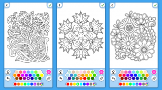 Flower mandala colouring book screenshot 7