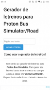 Gerador de Letreiros para Proton Bus Simulator screenshot 0