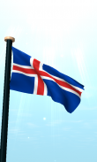 Iceland Flag 3D Free Wallpaper screenshot 3