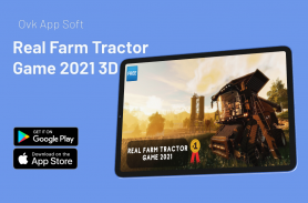 Real Farm Tractor Game 2021 3D screenshot 2