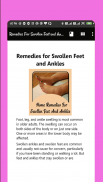 Remedies For Swollen Feet and Ankles screenshot 1